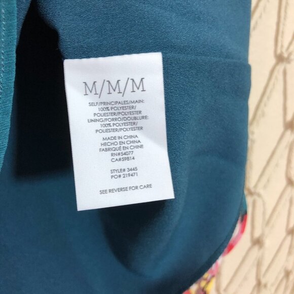 CAbi #3445 Blushing Floral Peplum Blouse - Picture 7 of 10